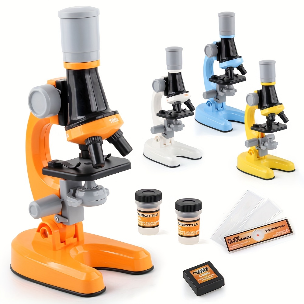 Kit Microscopio Bambini Laboratorio Scientifico Led 100x - Temu Italy