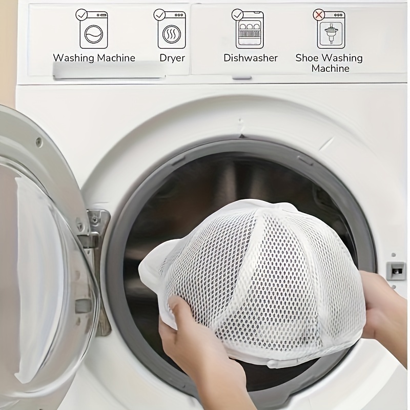 

1/2/3 Pack Polypropylene Baseball Cap Holder - Laundry Cap Storage Rack For Washing Machine, Dishwasher Safe, Hat Organizer With Clips