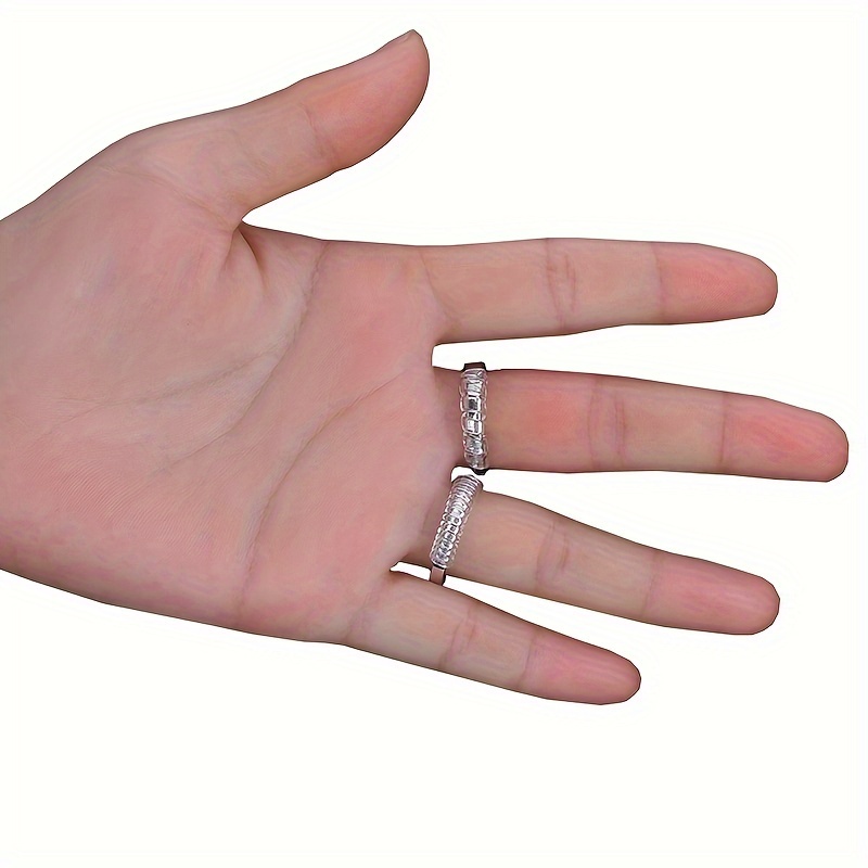 4pcs/set Ring Size Adjuster Invisible Jewelry Sizer Shrinking Wrapping Anti Detachment Protection Ring Guard Ring Sizer Adjuster Clear Ring Size Reducer For Loose Rings Fit Almost Any Ring