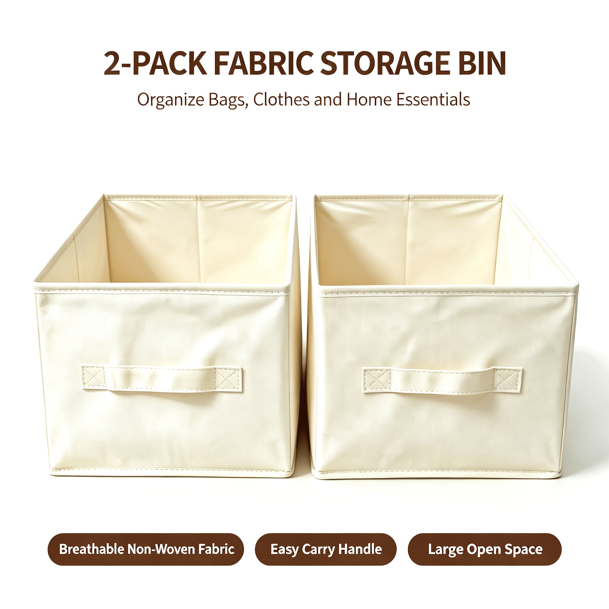 TEMU 2pcs Handbag Storage Boxes, Organizing Handbags And Closets, Christmas Decor Storage, Christmas Gift, Suitable For Students, Bedroom, Dormitory,