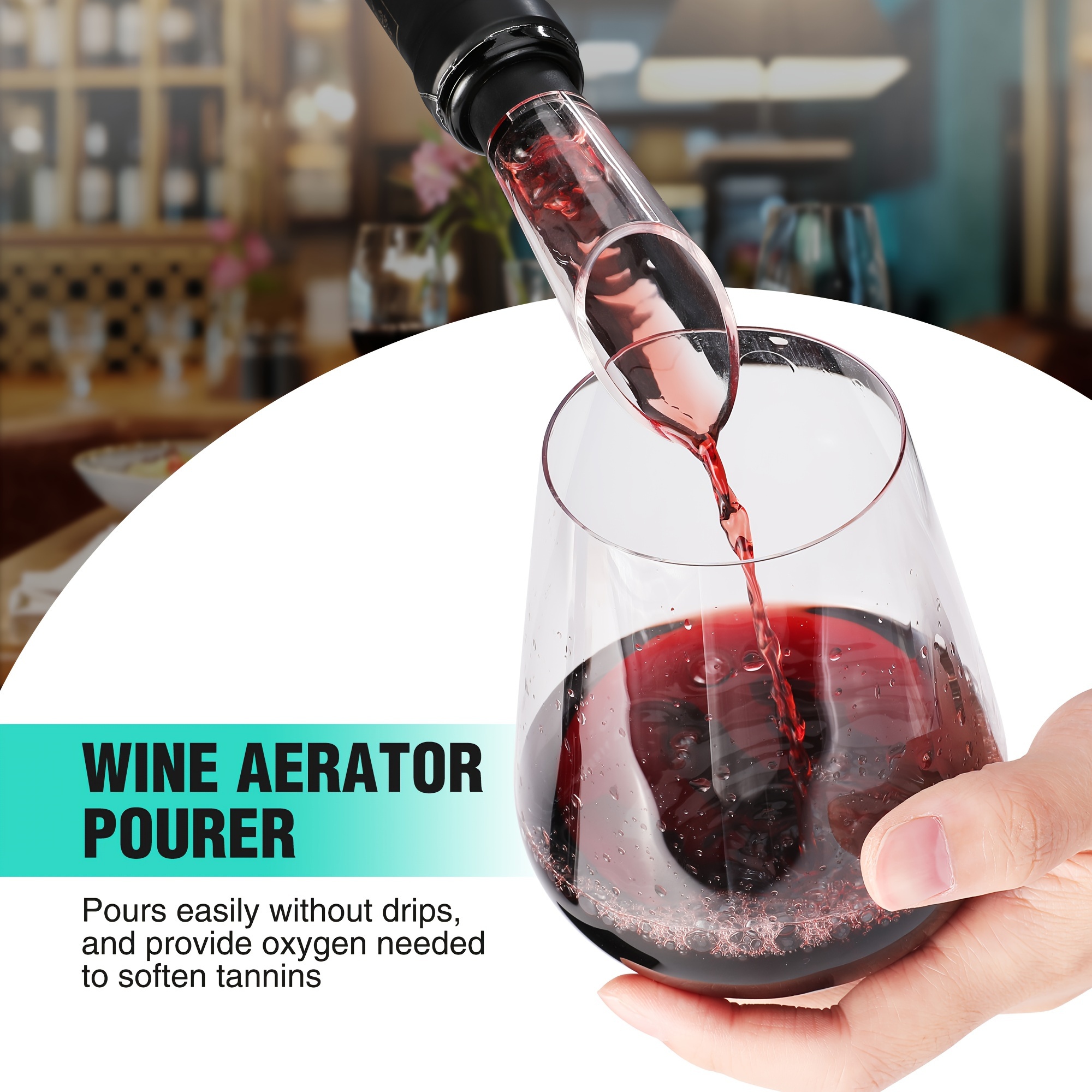     wine   set     wine     charging   rechargeable   wine   and wine accessories including   pourer wine       details 6