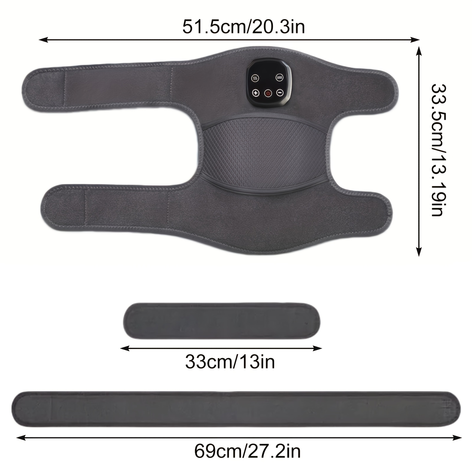 heating pads for knee support heated knee support bags with massagers wireless knee massagers with heat and vibration warm massage knee pads Product details 1