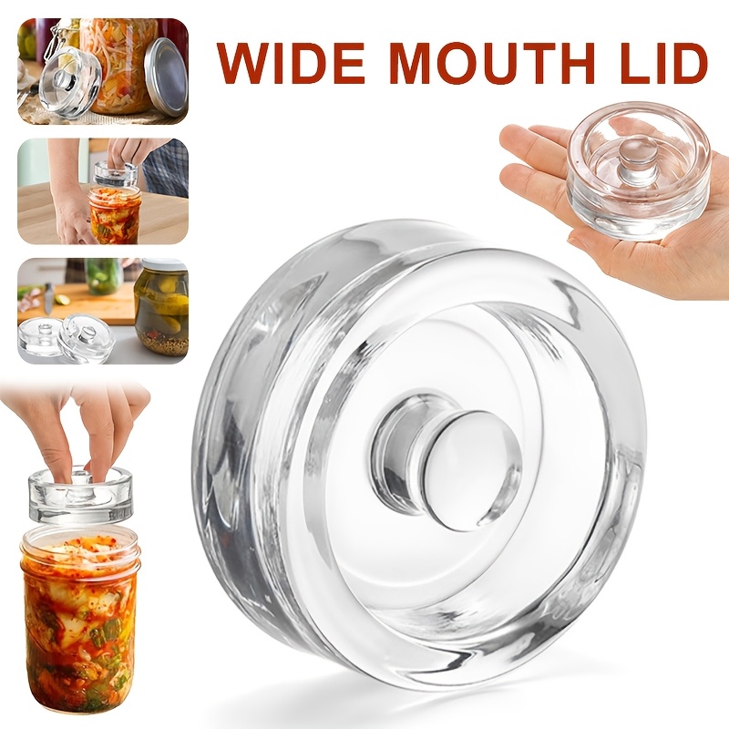 

Wide Mouth Mason Jar Fermentation Glass Weights For Home Kitchen Use