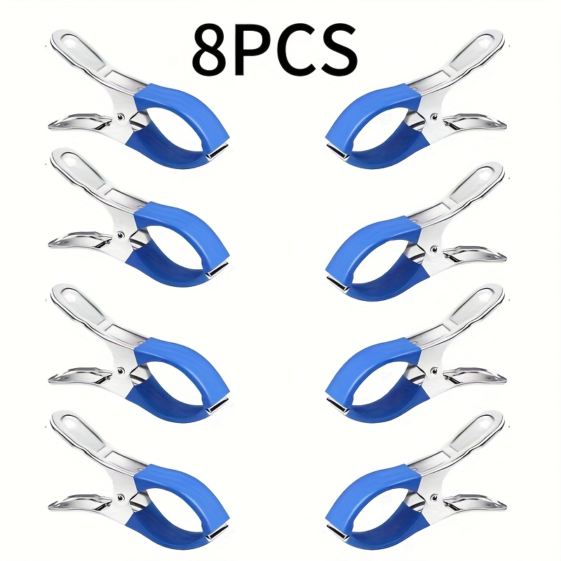 E-shop 4er/8er Pack Poolabdeckungsclips, geeignet für eingelassene/oberirdische Pools, langlebige, windresistente Befestigungen zur Sicherung von