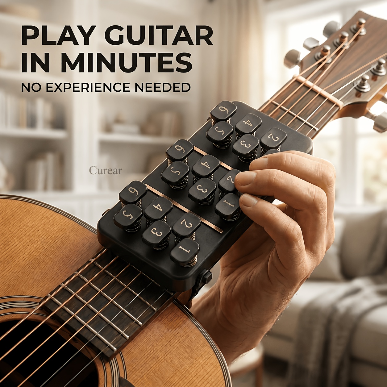 portable guitar chord presser guitar chord helper and trainer for acoustic guitar 110 chords   learning system   or learning tools for beginners and   player     quickly guitar accessories practice kit