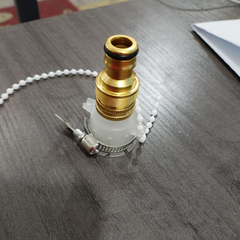 1pc Quick Connect Faucet And Hose Connector - Durable Metal Garden Adapter With Design For Kitchen And Bathroom Faucets, Easy-to-use Connection Solution