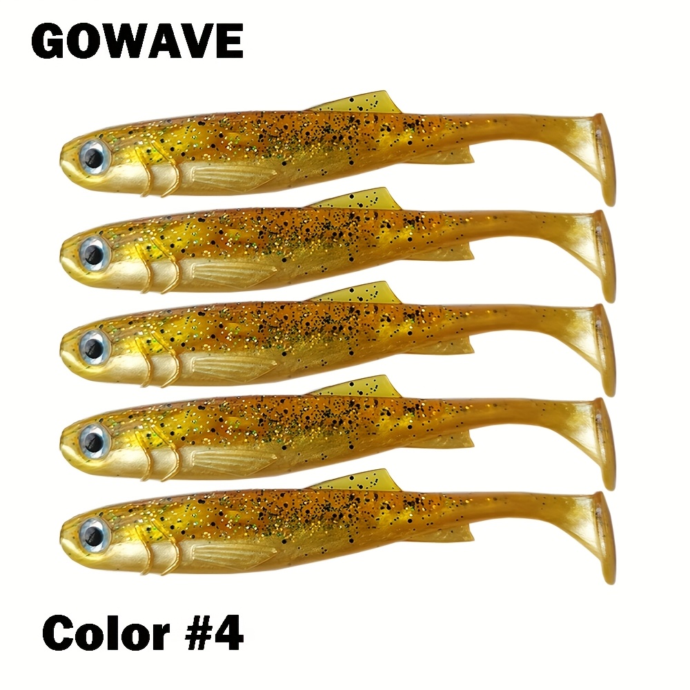 5個セット ソフトベイト シャッドスイムベイト 7.5cm/10cm/12.5cm 海水