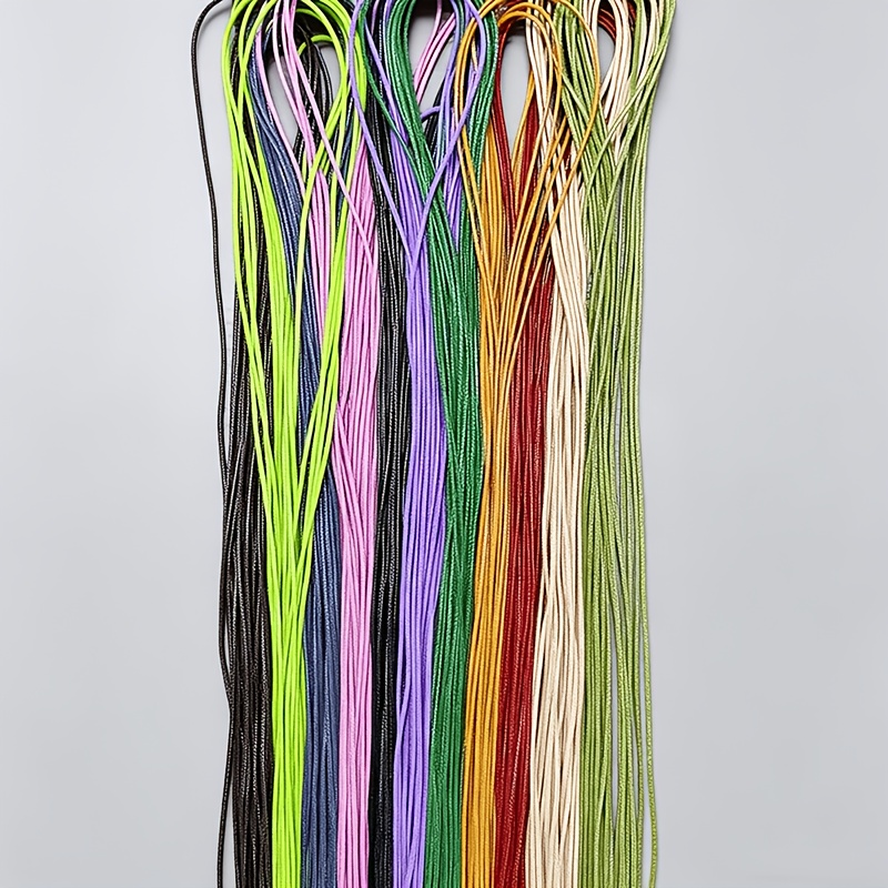 TEMU 1m/39.37in Colored Korean Wax Cord Suitable For Necklaces & Bracelets - -scale Wax Rope For Diy Hand-weaving Crafts, Wax Bead Making, Wax String