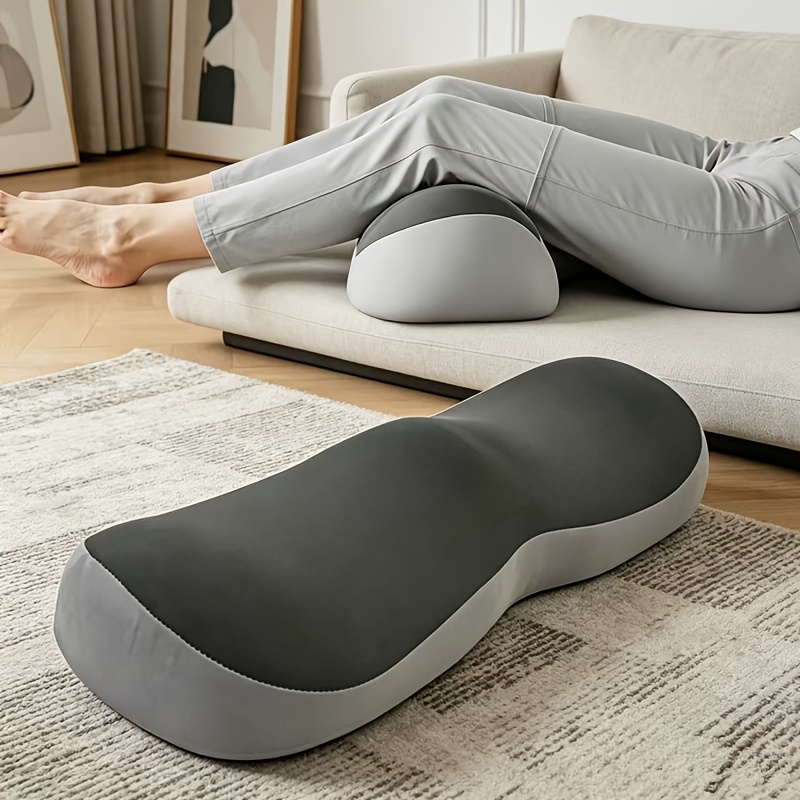 TEMU Oreiller de rehaussement des jambes - Oreiller de genou en mousse à mémoire de , conçu pour le dos, les hanches et les jambes, améliore la