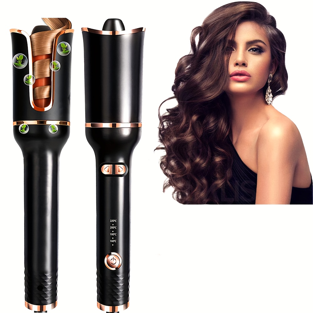 

Ceramic Rotating Air Curler, Automatic Curling Iron, Elegant Air Rotating Wand Styler, 4 Temperature Settings, Care Tool For All Hair Types