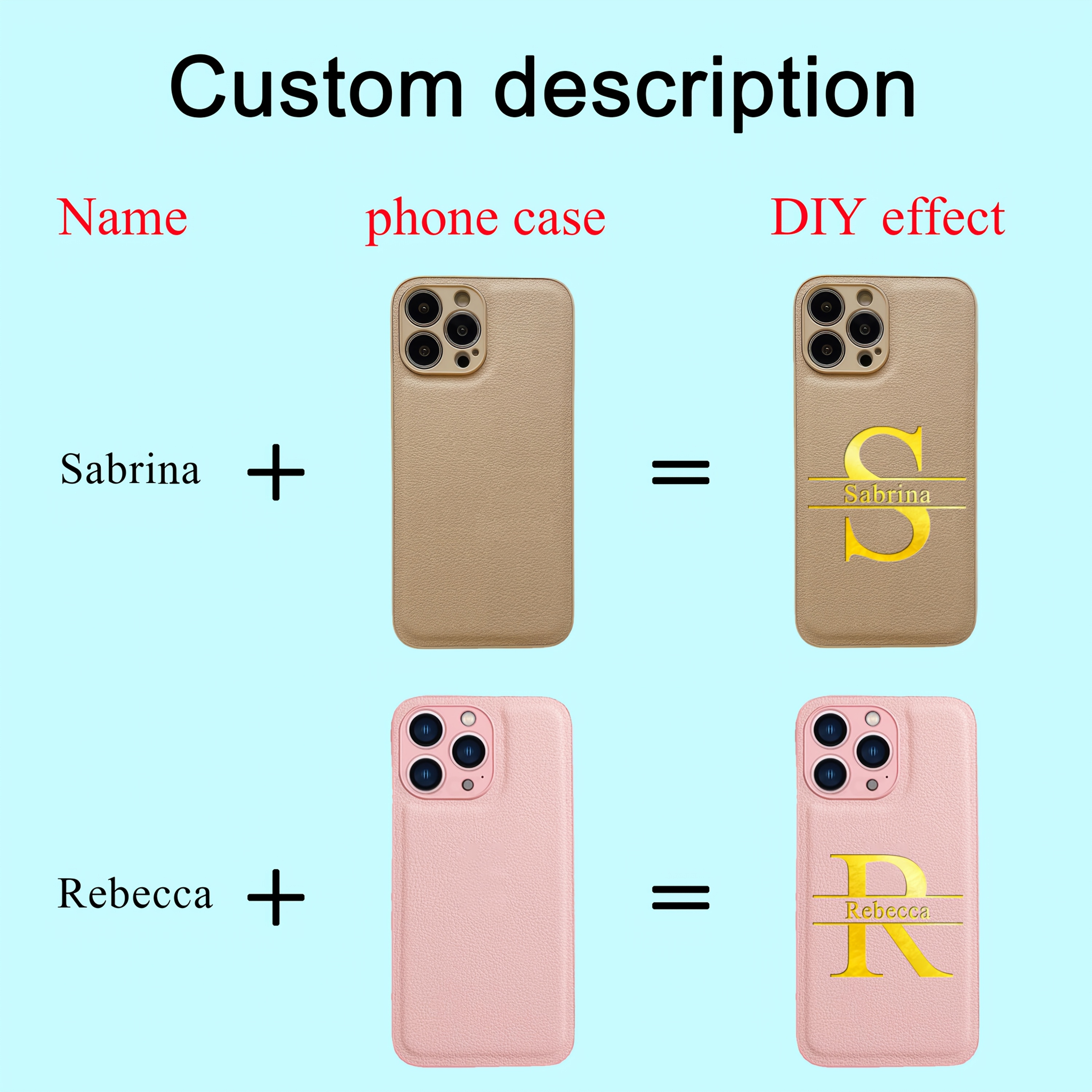 customized name initial personalized engraved 3d embossed Temu