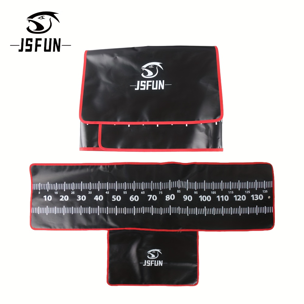 Image of Jsfun Fishing De-hooking Mat 140 X 35cm | Predator De-hooking Mat With Tape Measure | De-hooking Mat -