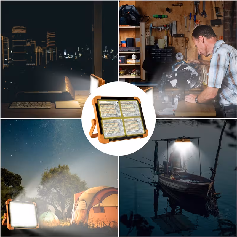 أضواء شمسية خارجية مقاومة للماء، مصباح عمل led شمسي، مصباح عمل مغناطيسي مع 5 أوضاع، مصباح طوفان قابل لإعادة الشحن، مصباح عمل محمول ip66 للطوارئ، الإصلاح، التخييم ip66 تفاصيل المنتج 4