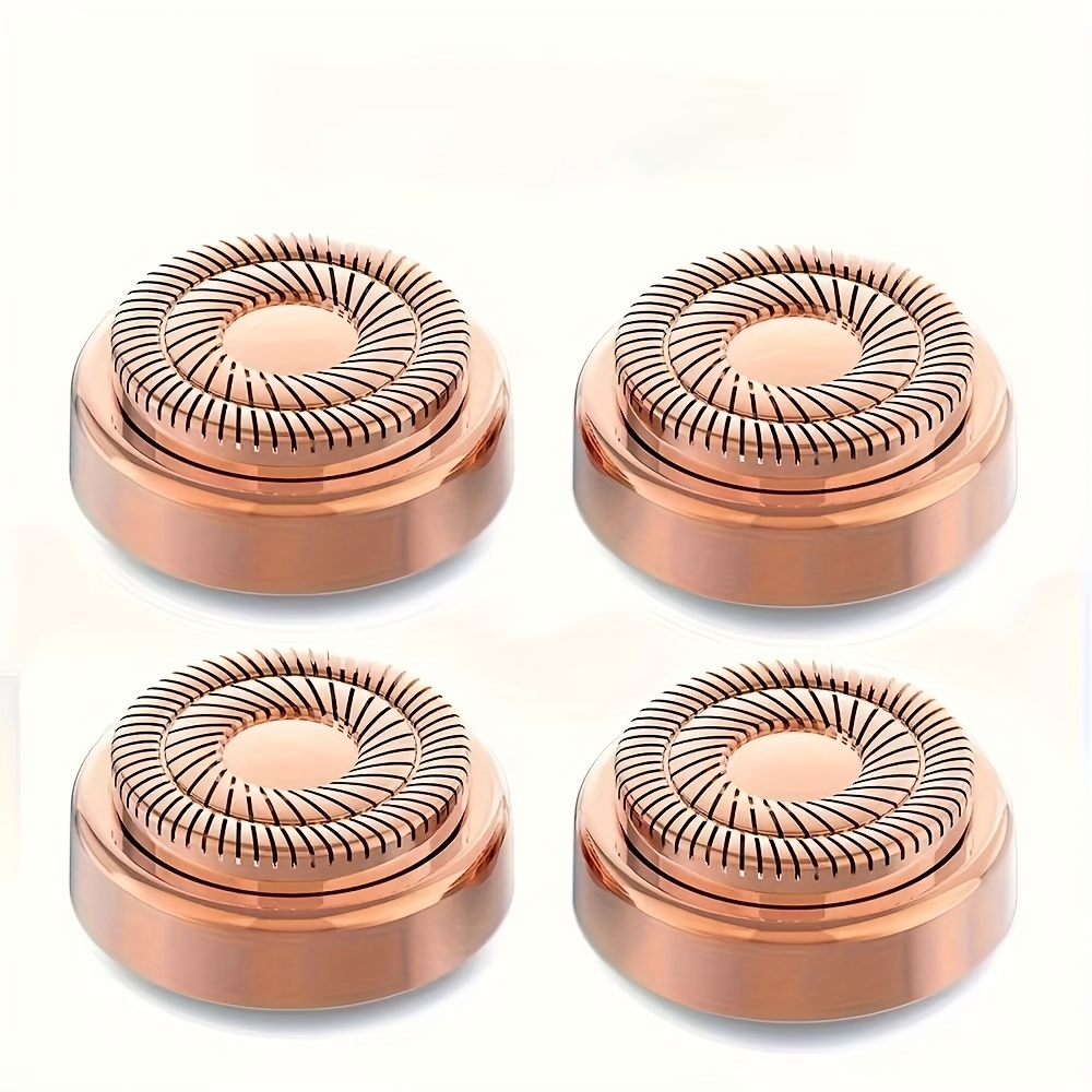 4-pack Double Halo Precision Replacement For Facial Hair Remover - Skin-friendly & Long-lasting Shaving Heads