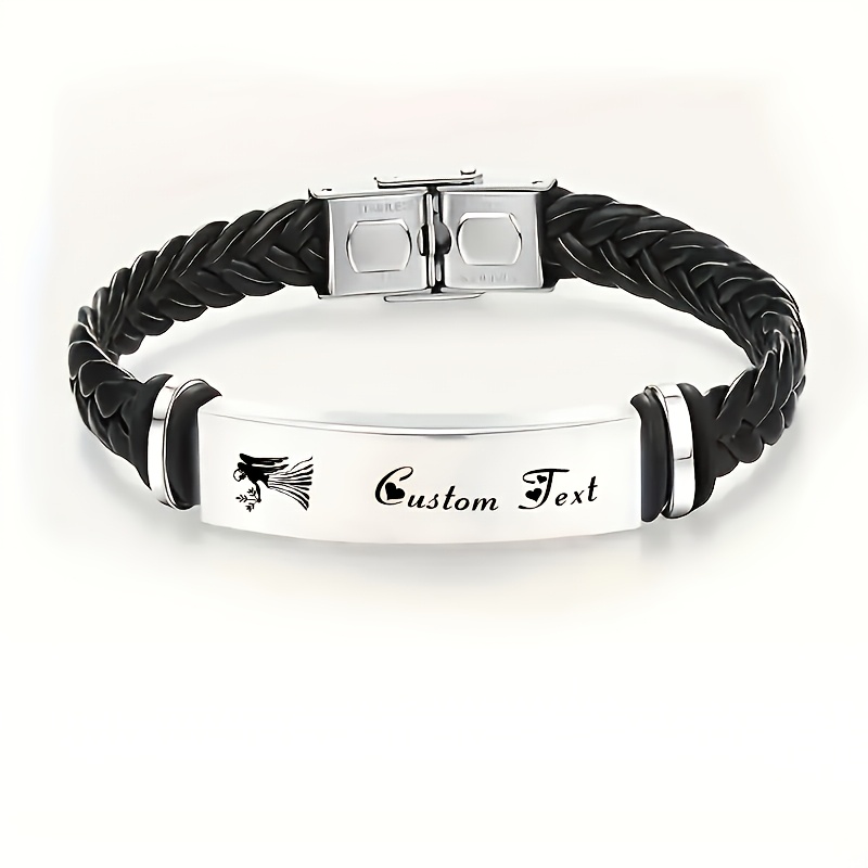 Personalized Zodiac Stainless Steel Braided Bracelet