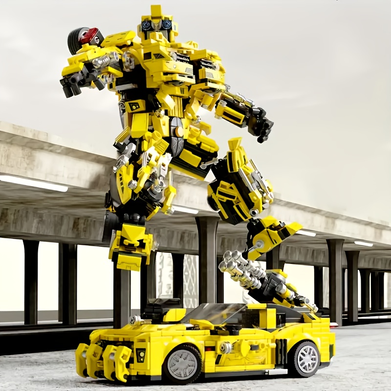 1320+ Pieces Transforming Car Robot Building Blocks Set - STEM Educational Toy, Colorful Building Blocks for Creative Play, Robot Construction Kit for Youngsters