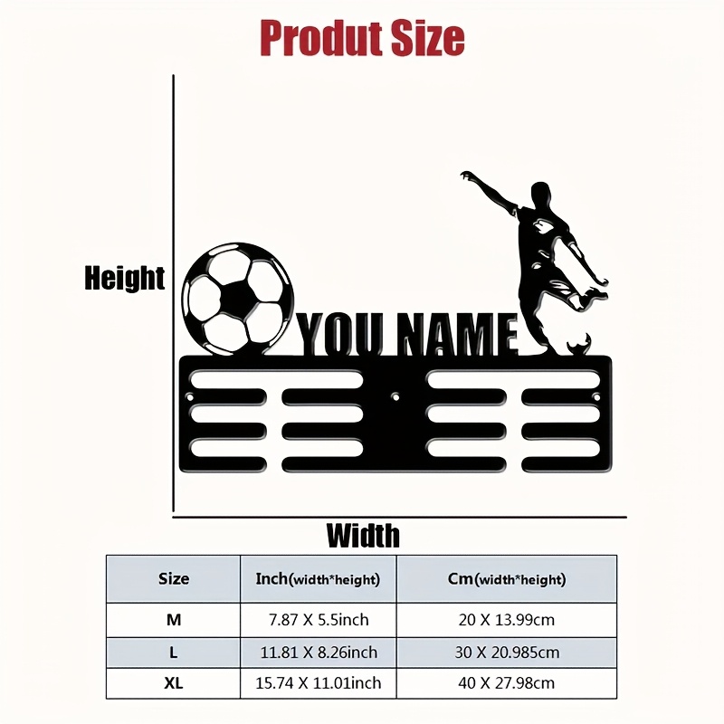 E-shop Fußballspieler Metallmedaillon-Anhänger - für , Schlafzimmerdekoration und Geschenke zum Valentinstag, Neujahr, Weihnachten, Abschlussfeier,