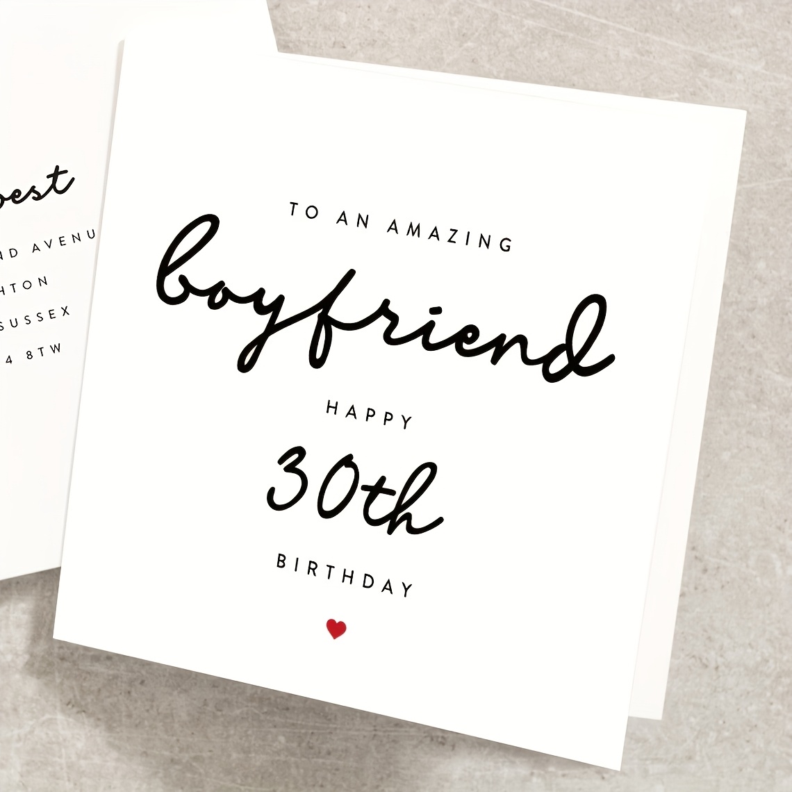 birthday greeting card boyfriend 30th birthday celebration Temu