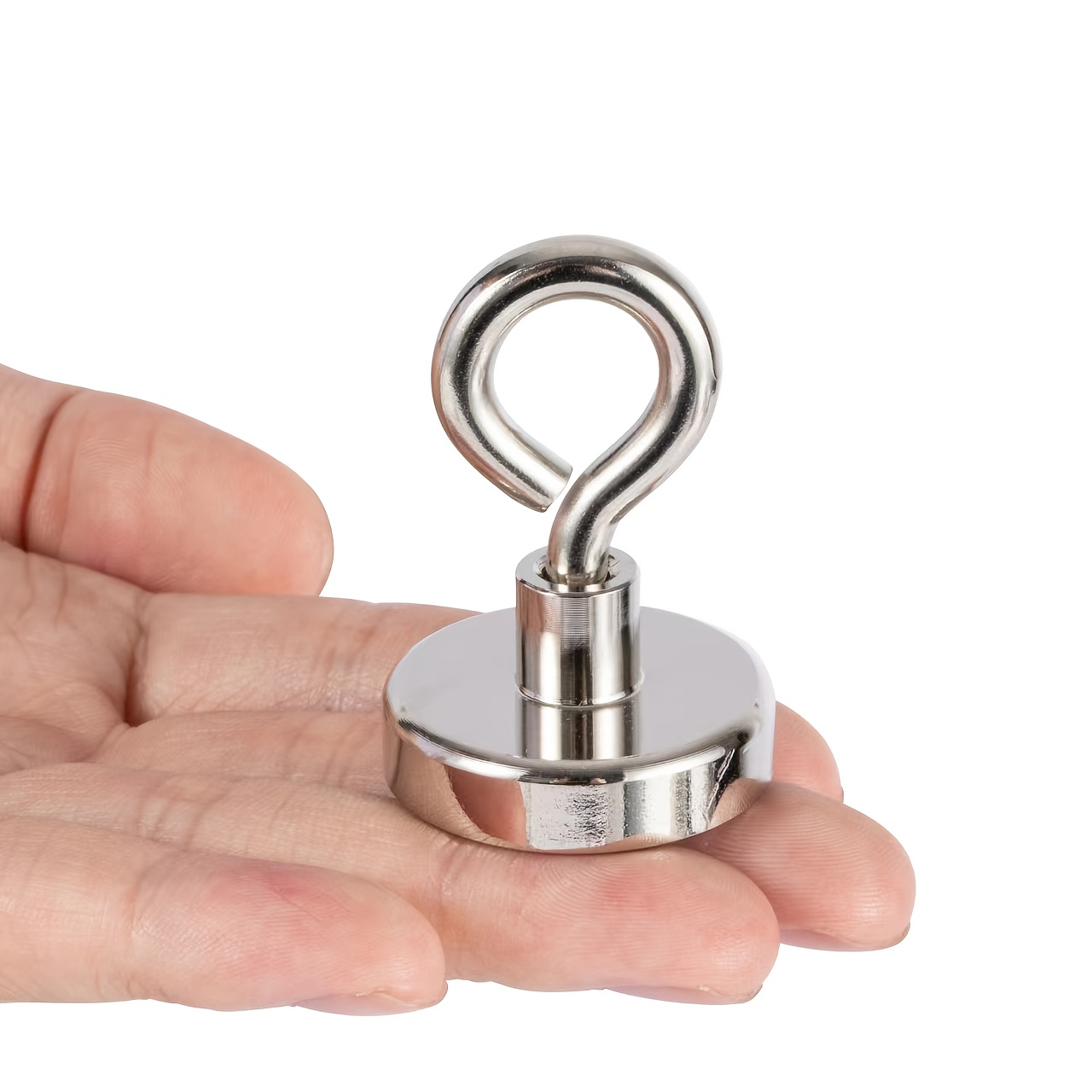 Image of Neodymium Fishing Magnets, Heavy Duty Magnet With Lifting Eye-, Super Strong Round Magnet For Retrieving Items In Lake, Beach, Lawn
