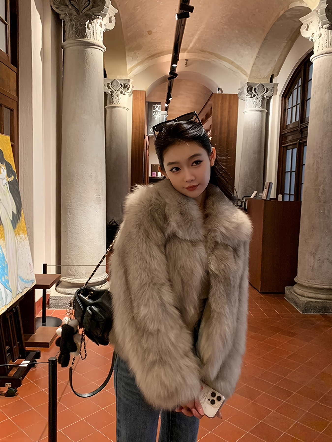 womens elegant fur coat Temu Philippines