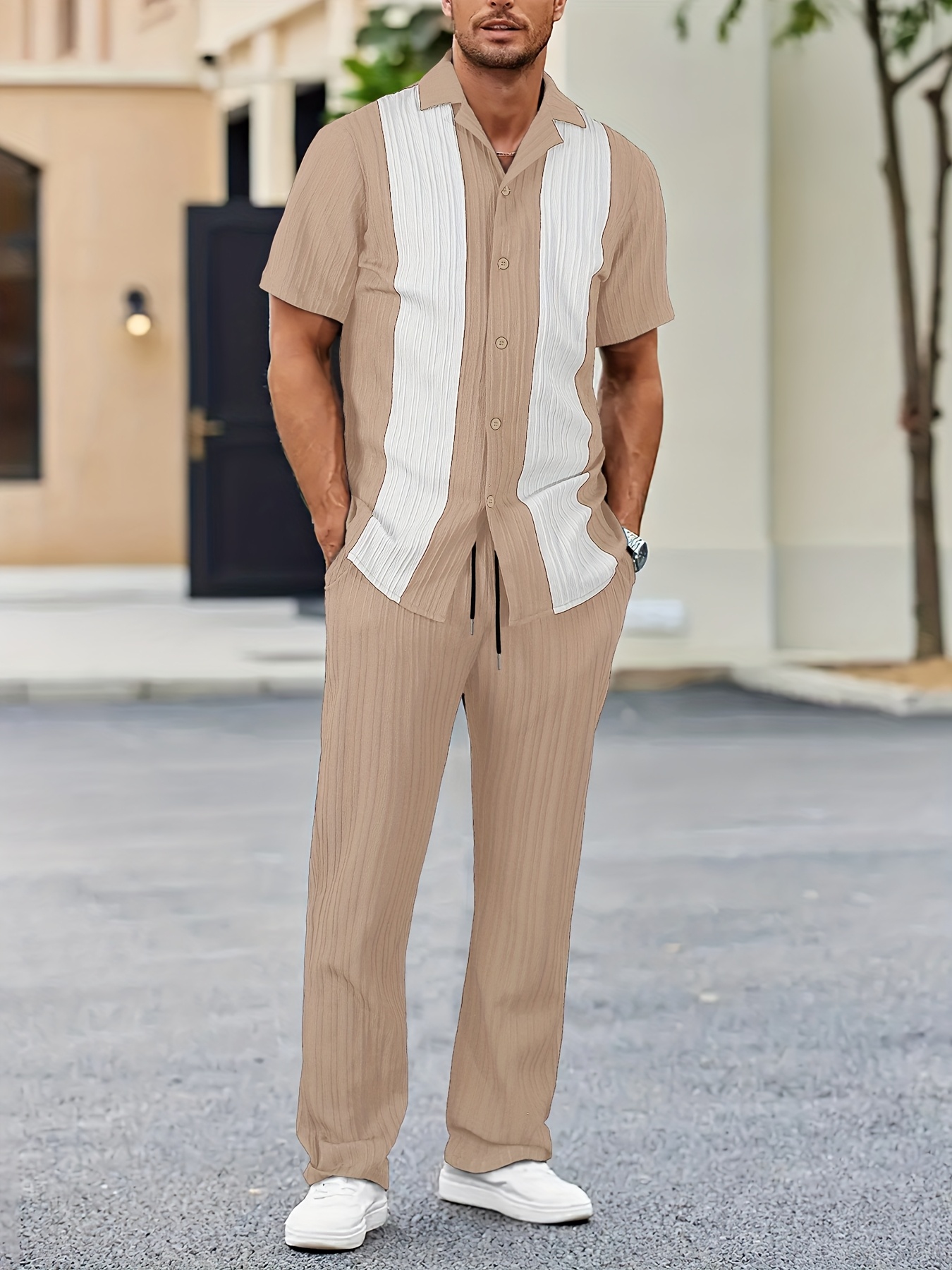 Pantalon Chemise Ã©tÃ© Homme Manche Courte Pyjama D'été Homme