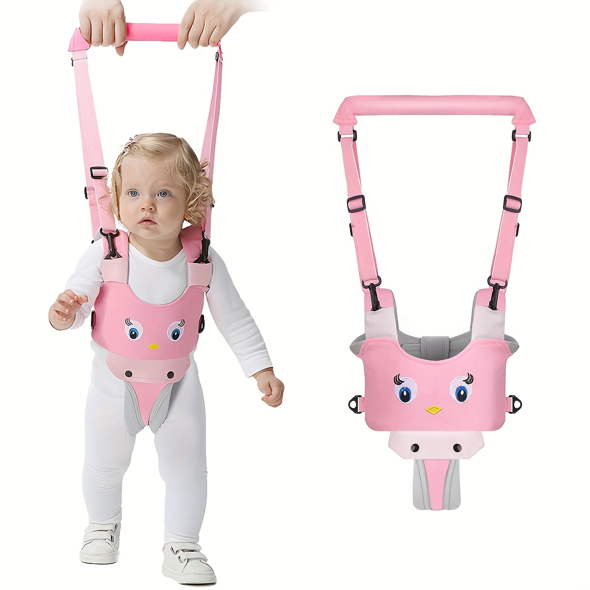 TEMU 1pc Cartoon Toddler Belt Upgraded New Toddler Belt With Adjustable And Newborn Adjustable To Help Babies Stand And Tool For 8-24 Months Baby