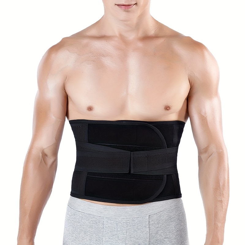 Men's Waist Training Belt Slimming Body Shaper Back Support - Temu