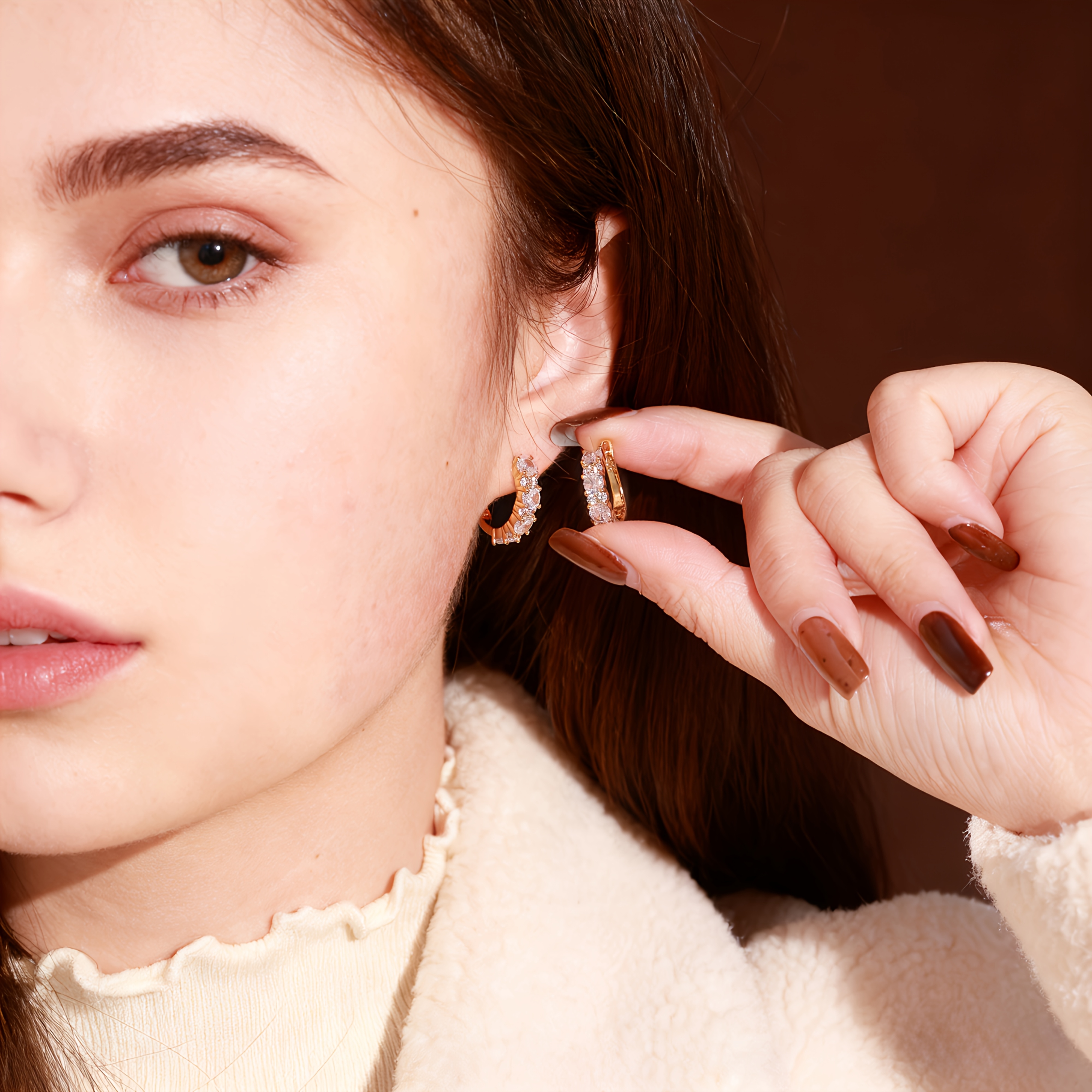 925 Silver Women'S Moissanite Earrings, High-End Luxurious Jewelry, Elegant And Sexy, Trendy Fashion, Perfect for Christmas, Valentine'S Day, Holiday Gifts, And Birthday Presents, Comes with Exquisite Gift Packaging.