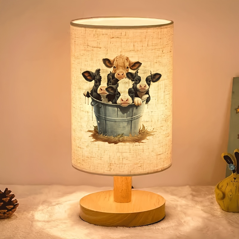 Adorable Cow Design LED Table Lamp