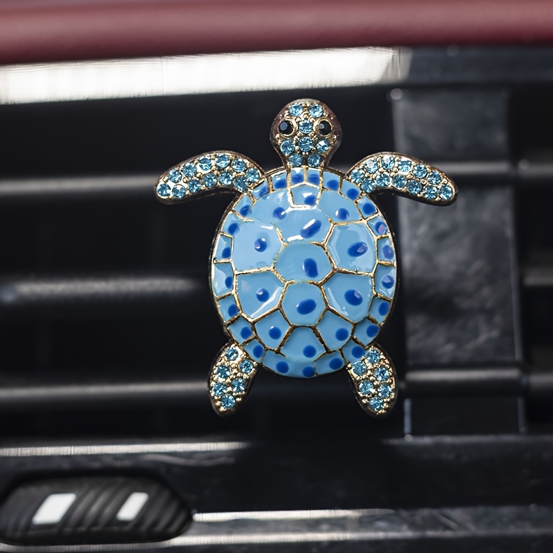 Cute Turtle Car Air Vent Fragrance Diffuser Ornament, Unscented, Turtle-shaped Car Air Vent Decoration With Unscented Tablet, With Your Scent For Repeated Use, Without Battery