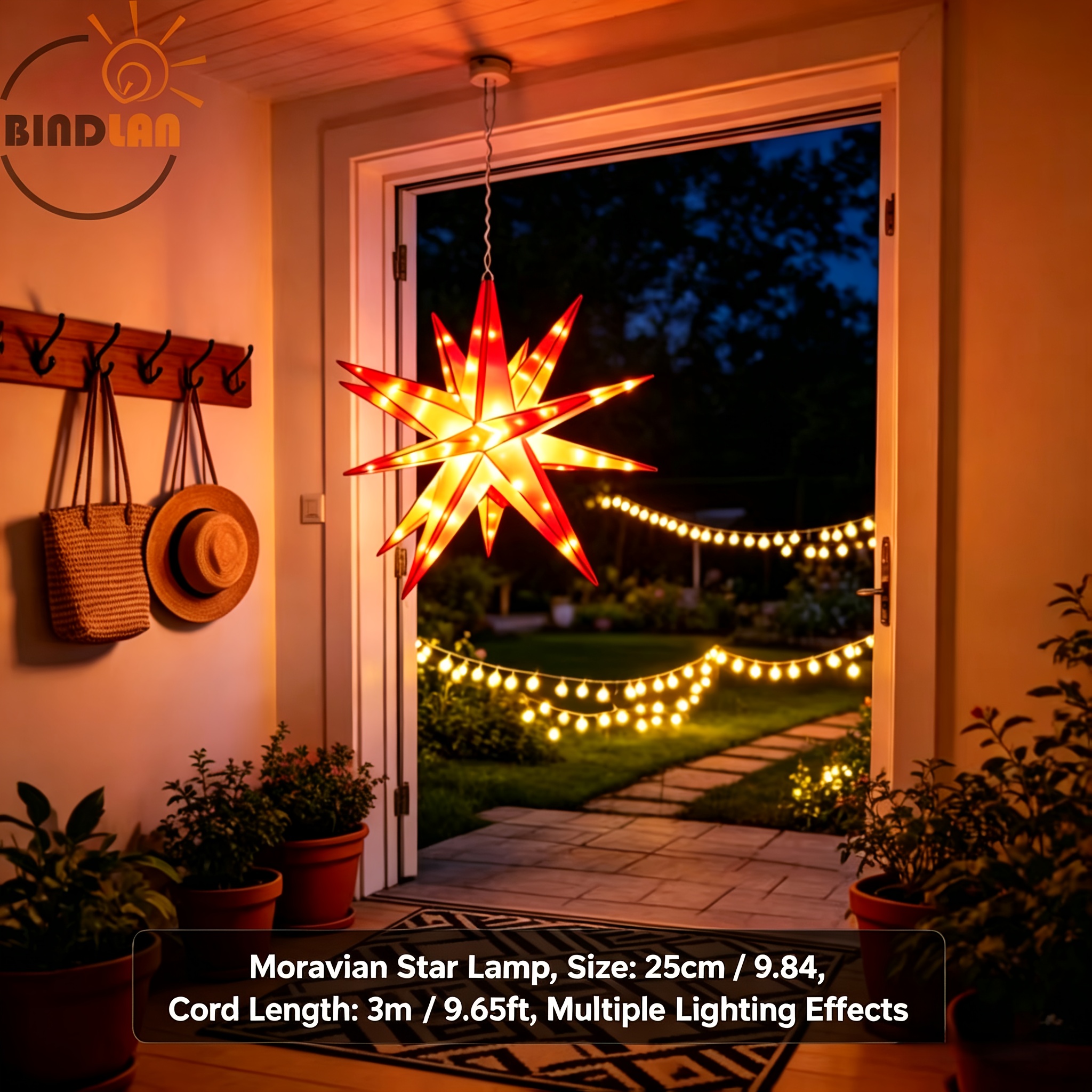 rgb   star hanging lights with 28 lighting   usb powered led star lights   lighting for bedroom office   party porch and home decor great gift   Product details 2