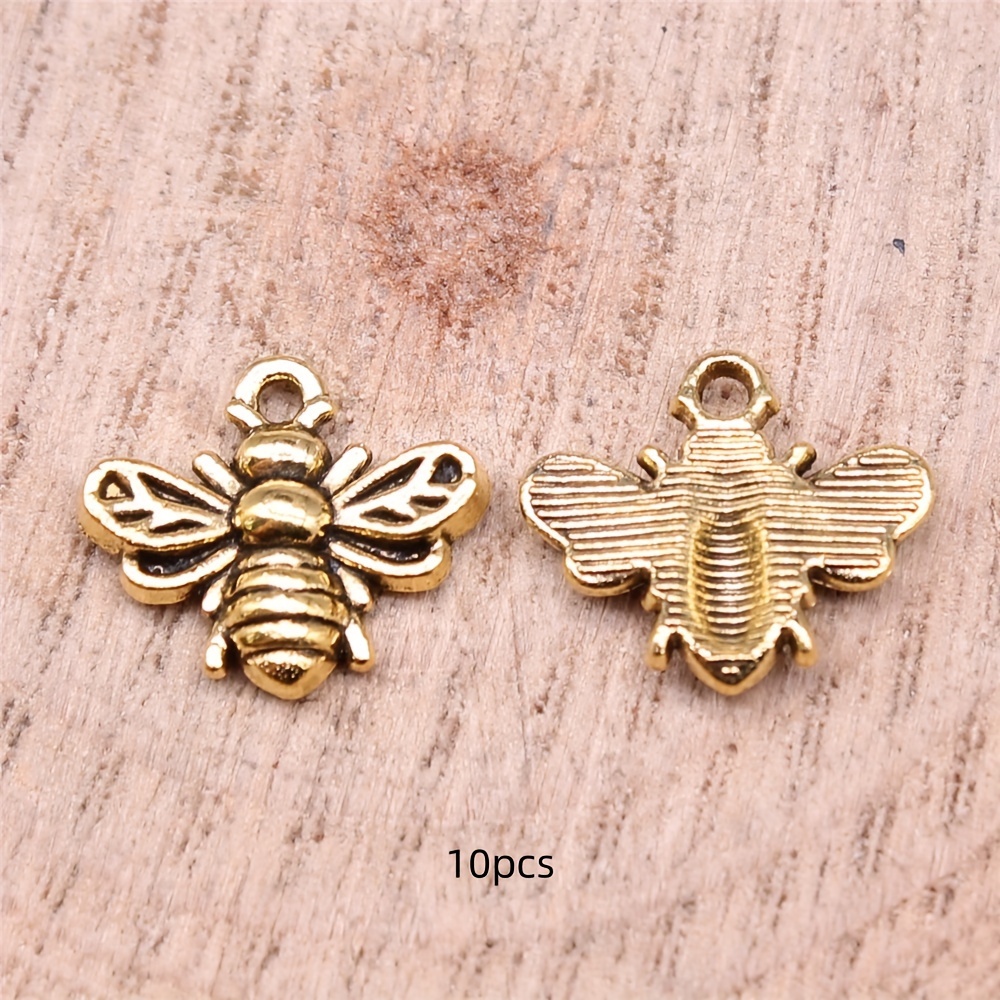 TEMU 10/20pcs Charme de Ancienne Argentée, Pendentif pour Bracelet ou Collier, Accessoires pour Fabrication de Bijoux DIY 11x14mm