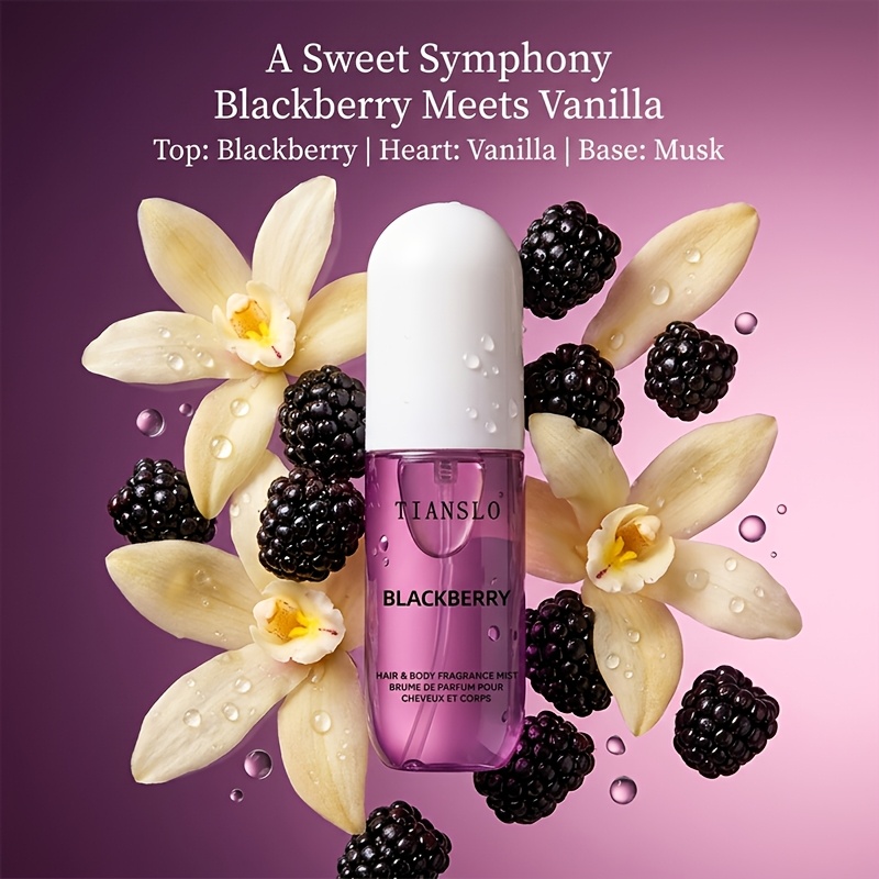 TEMU Local Warehouse Shipping - Vanilla Perfume, Women's Perfume, Body And Hair Spray, Suitable For Multiple Occasions Such As Work, Dates, And