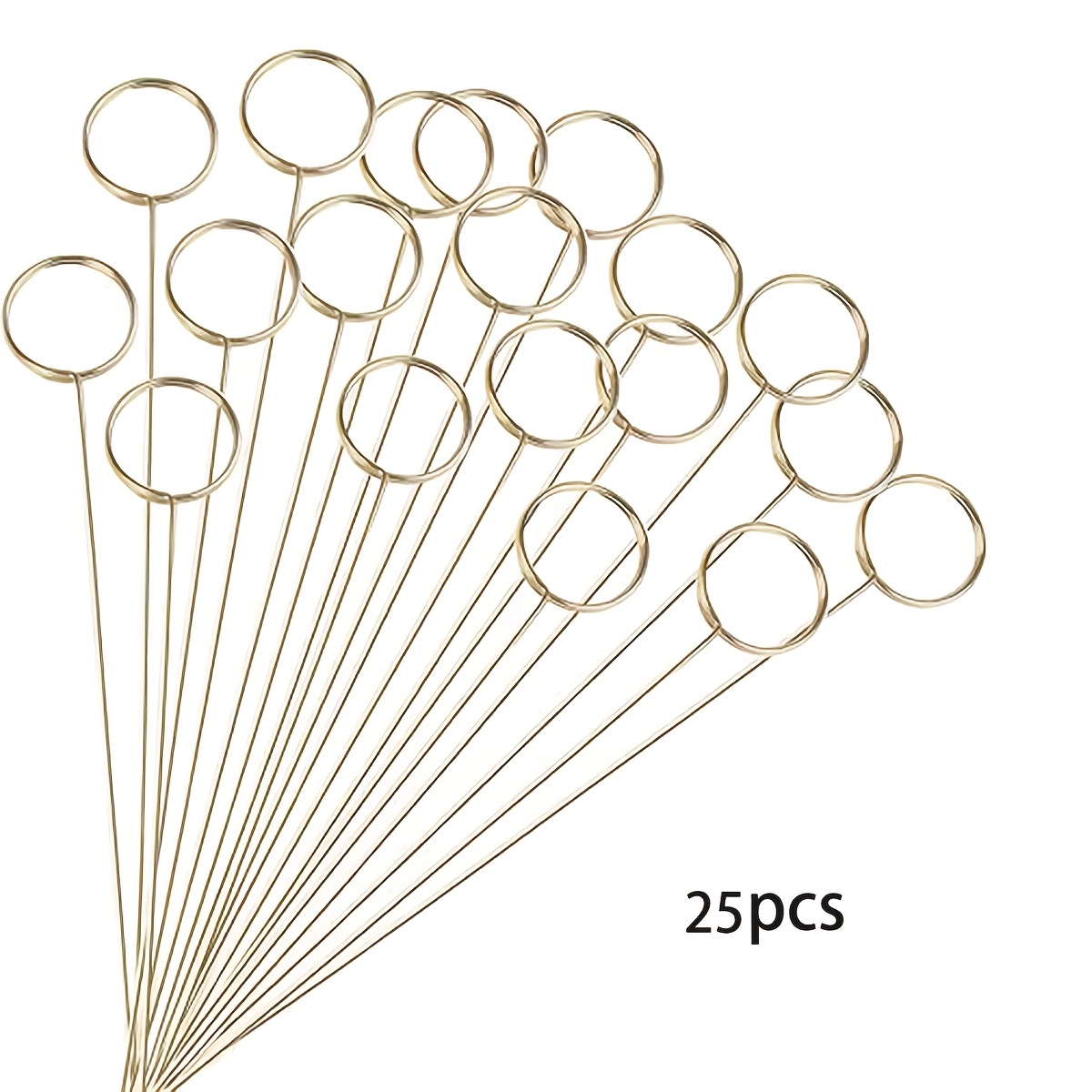TEMU 10/25 Metal Floral Table Card Holders, Golden Round Flower Photo Note Clip Gift Card Holders, For Floral Arrangements, Weddings And Birthday