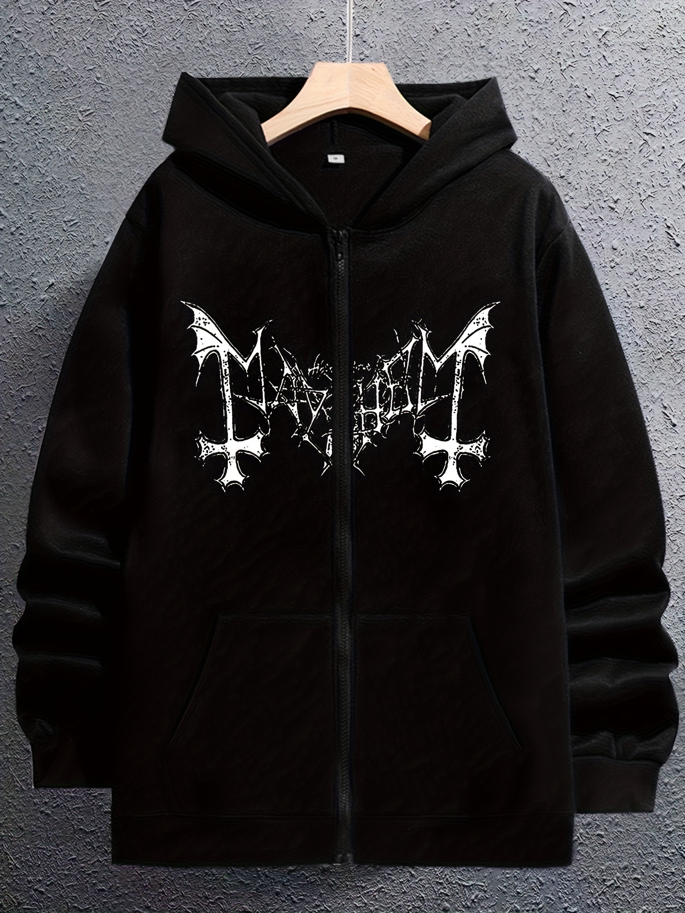 sudadera capucha larga estilo punk hombre estampado Temu Guatemala