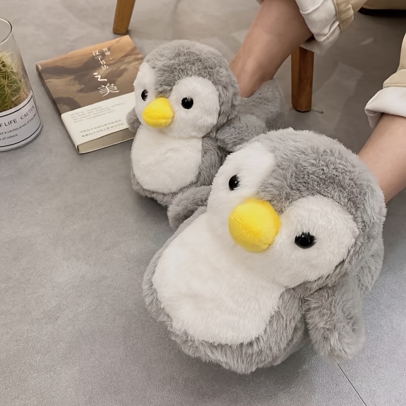 Cute Penguin Women'S Winter Warm Animal Slippers Lady'S Indoor Shoes  Creative Easter Gift Suitable For Bedroom - Main Image