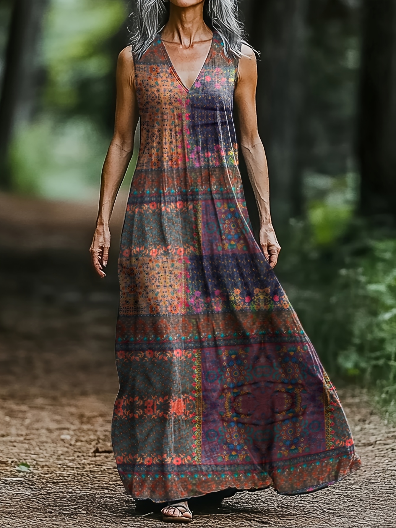 bohemian style dresses for women sold on Temu United States