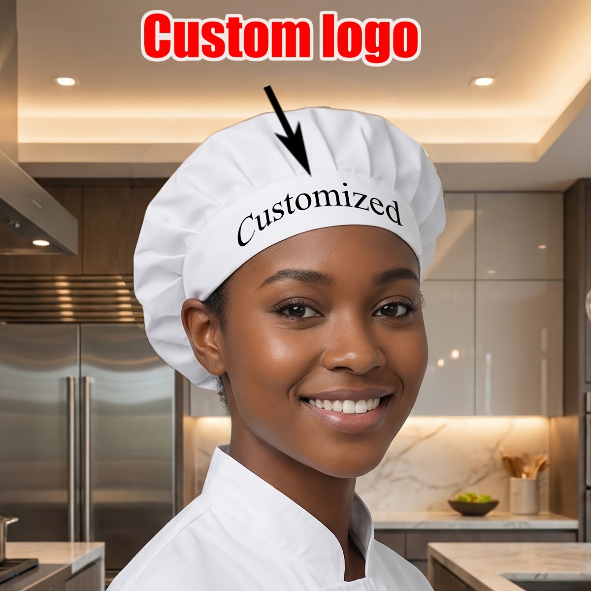 TEMU Cappello da Personalizzato, Cappello Antipolvere, Cappello da Cucina Regolabile, per , Caff癡, Pasticceria, , Cappello da Lavoro da Cucina,