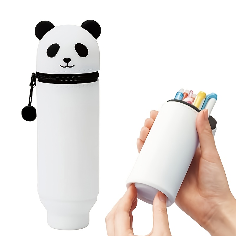 

Porte-stylo en silicone télescopique de grande , adapté pour le rangement des crayons, un bon assistant pour l'apprentissage