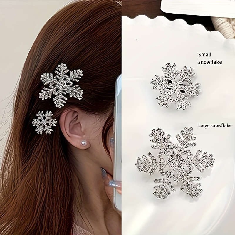 

4pcs Set, Embellished, Sweet , Christmas Accessories For Women And