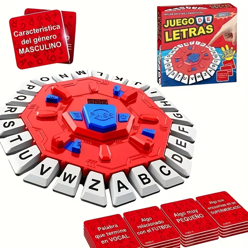 Juego del Alfabeto Español - Memoria Rápida de Emparejamiento con Tablero Redondo de AB...