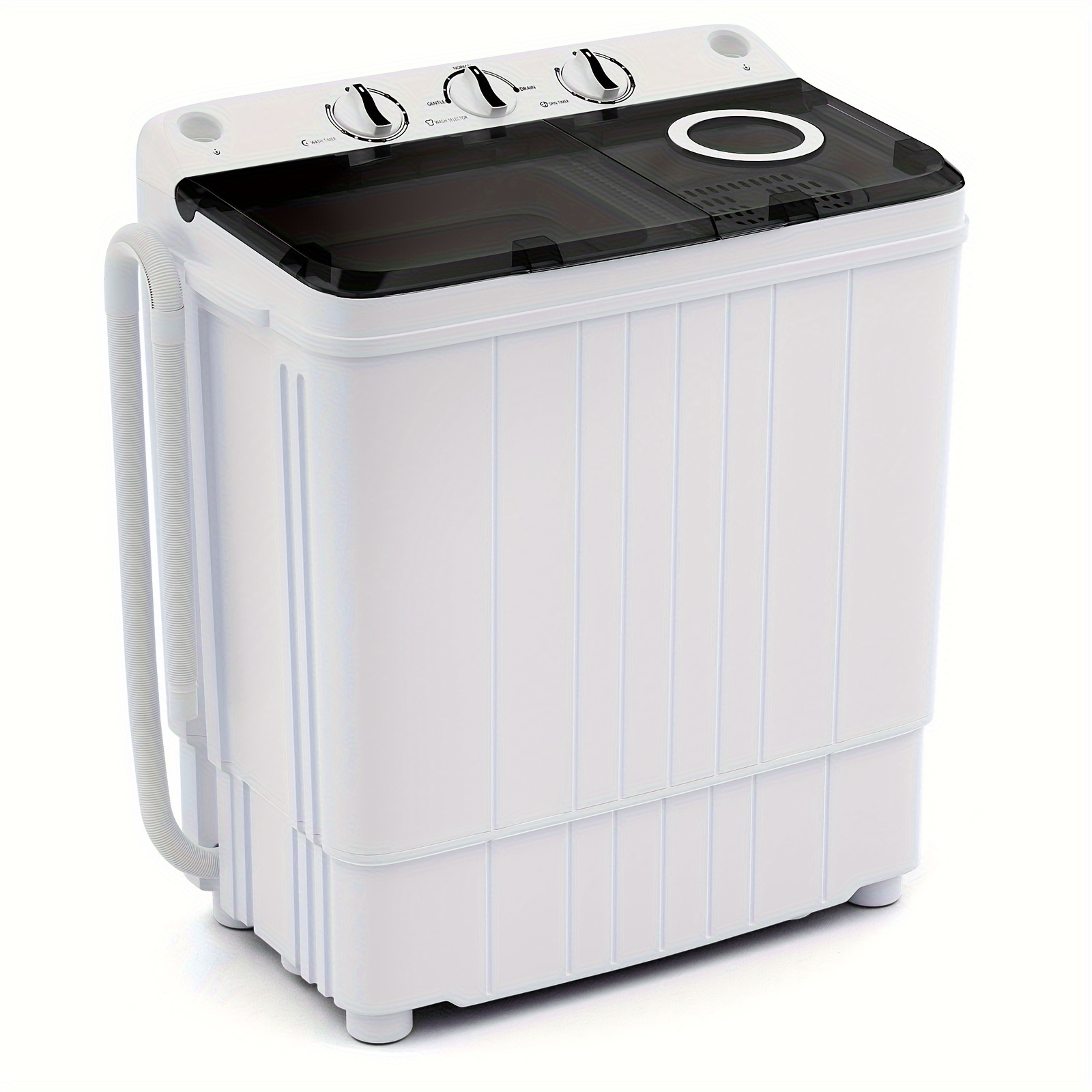 

Lifezeal Portable Washing Machine 17.6 Lbs Laundry Washer With Drain Pump Gray