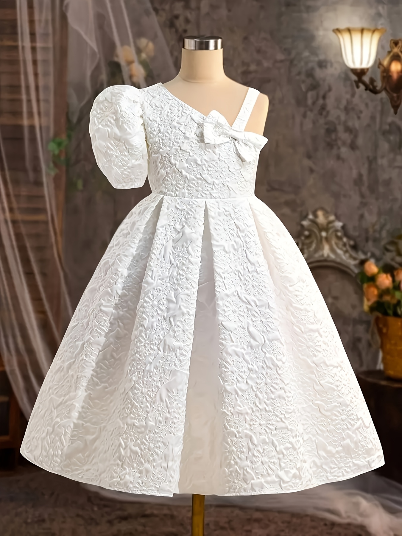 open lace back dress retrofte Women's Olivia Midi Sequin Dress - White