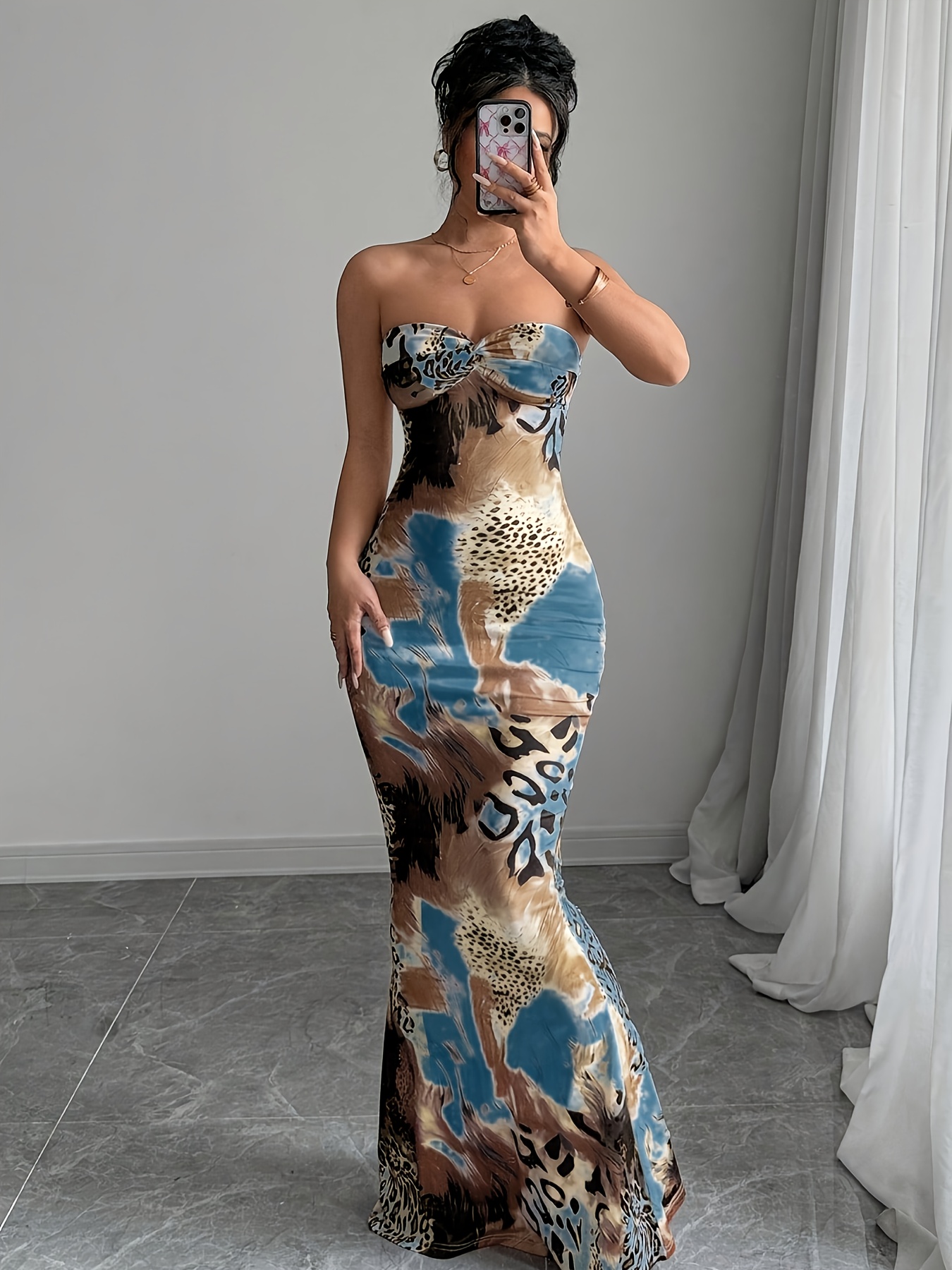 long tight dresses sold on Temu United States