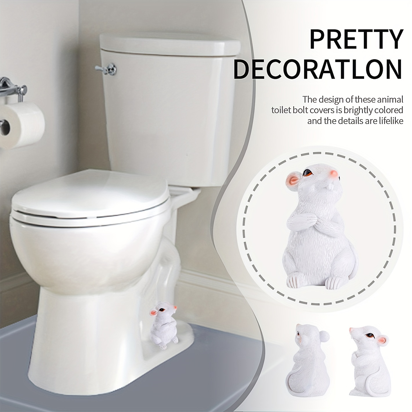 

2pcs New Bathroom Decoration Rat