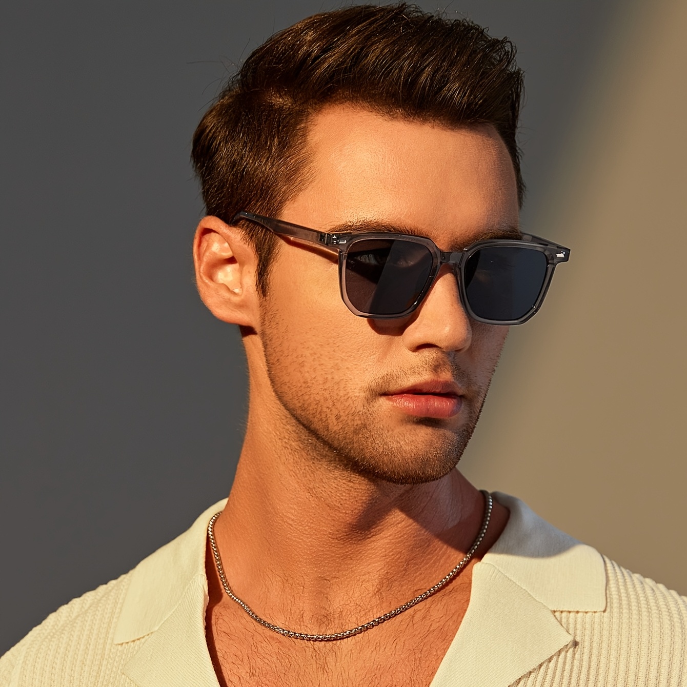 Image of 1 Pair Women's/men's Vintage Style Uv 400, -eye Sunglasses Suitable For Gifting And Daily Life Decoration, Fashionable And Versatile, Durable, , Vacation Outfit, Camping, Outdoor Travel