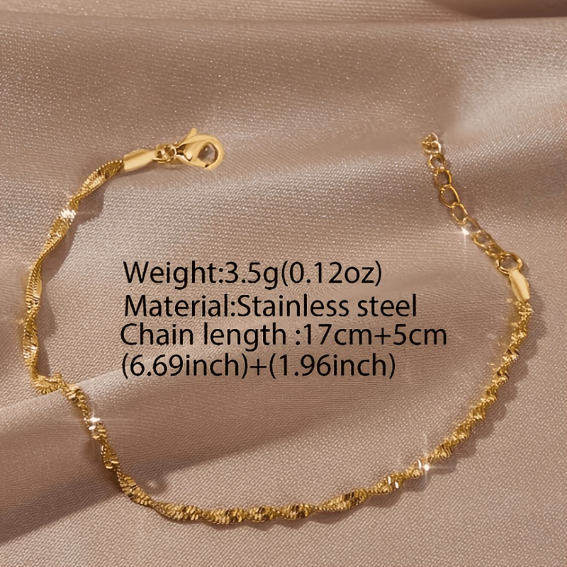 Delicate Chain Bracelet, Unisex Elegant Jewelry Gift