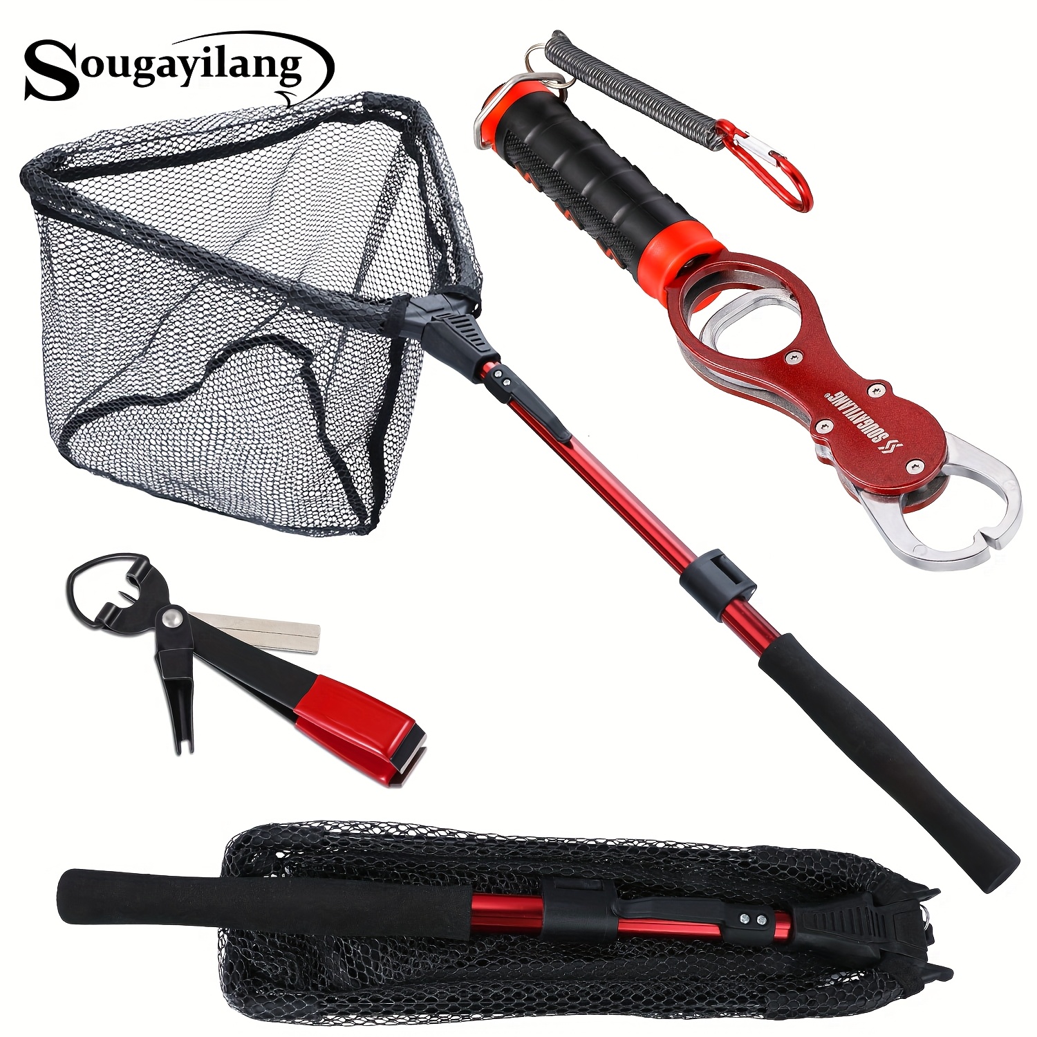 collapsible fishing landing net telescopic pole - Temu