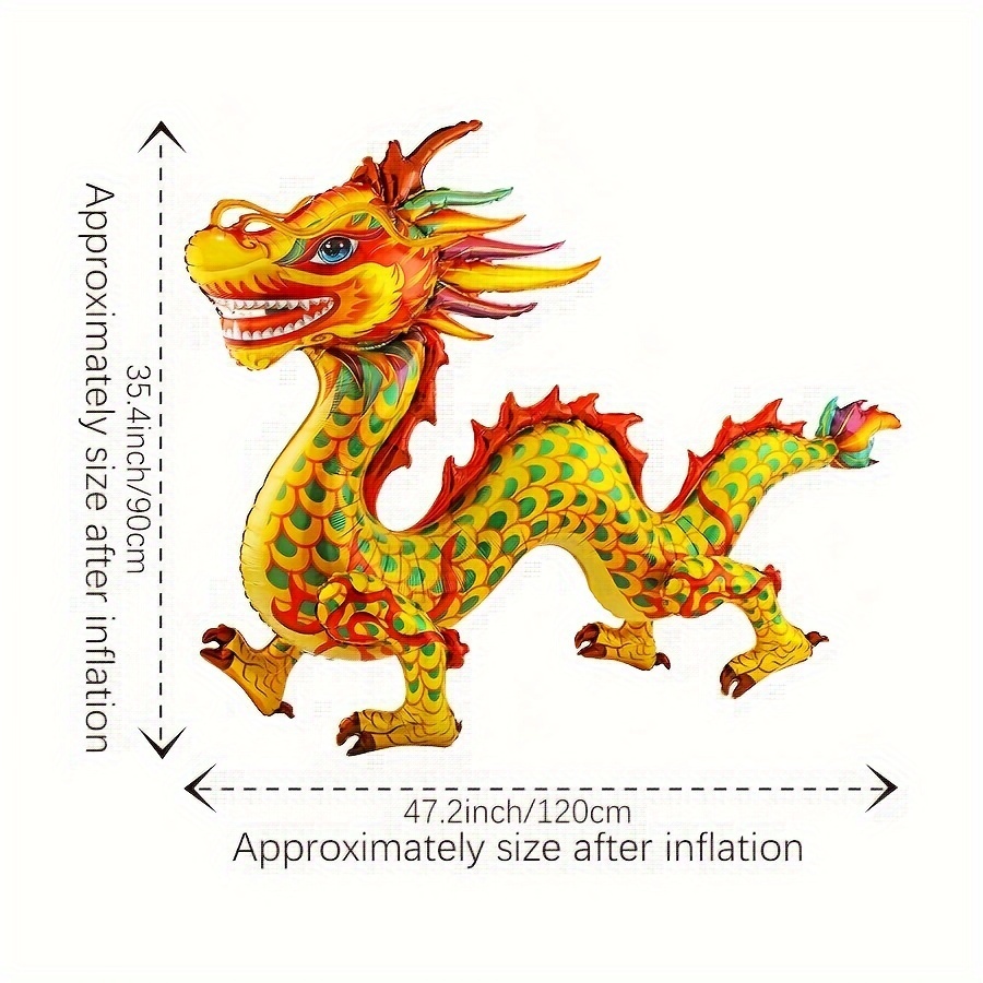 1pc New Year Awakening Lion Decorations Three Dimensional Dragon ...