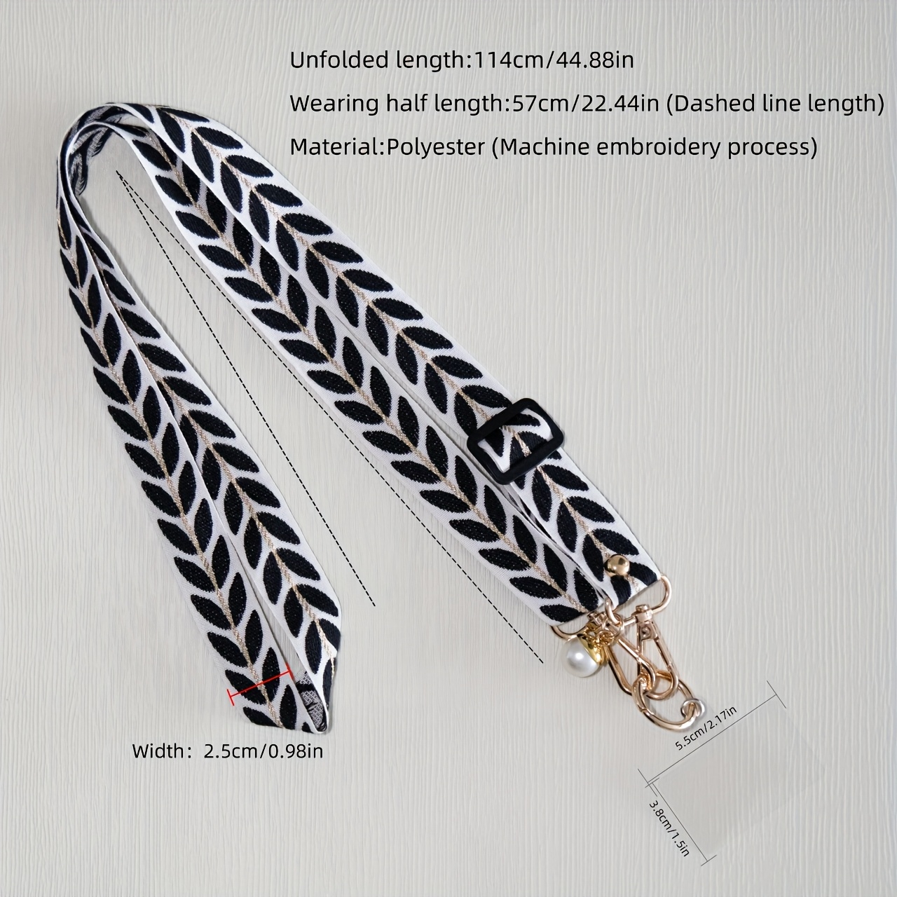 Image of Adjustable Long Mobile Phone Lanyard Wrist Strap Lanyard For Keys Phone Charm Phone Strap Charm Strap Anti-lost Anime Lanyard